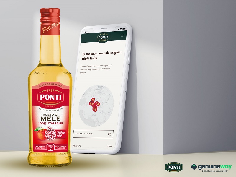 L'aceto di mele Ponti certifica la filiera con la blockchain Genuine Way L'aceto di mele Ponti certifica la filiera con la blockchain Genuine Way